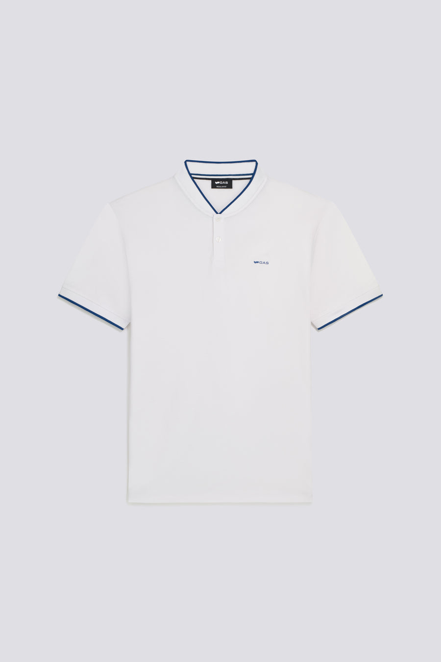 AKHIL SER.LOGO 0001 - Men's regular fit white polo - main image