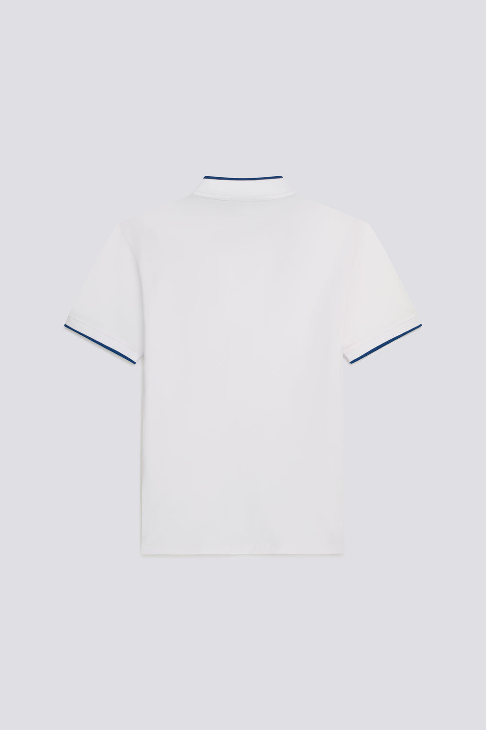 AKHIL SER.LOGO 0001 - Men's regular fit white polo - secondary image