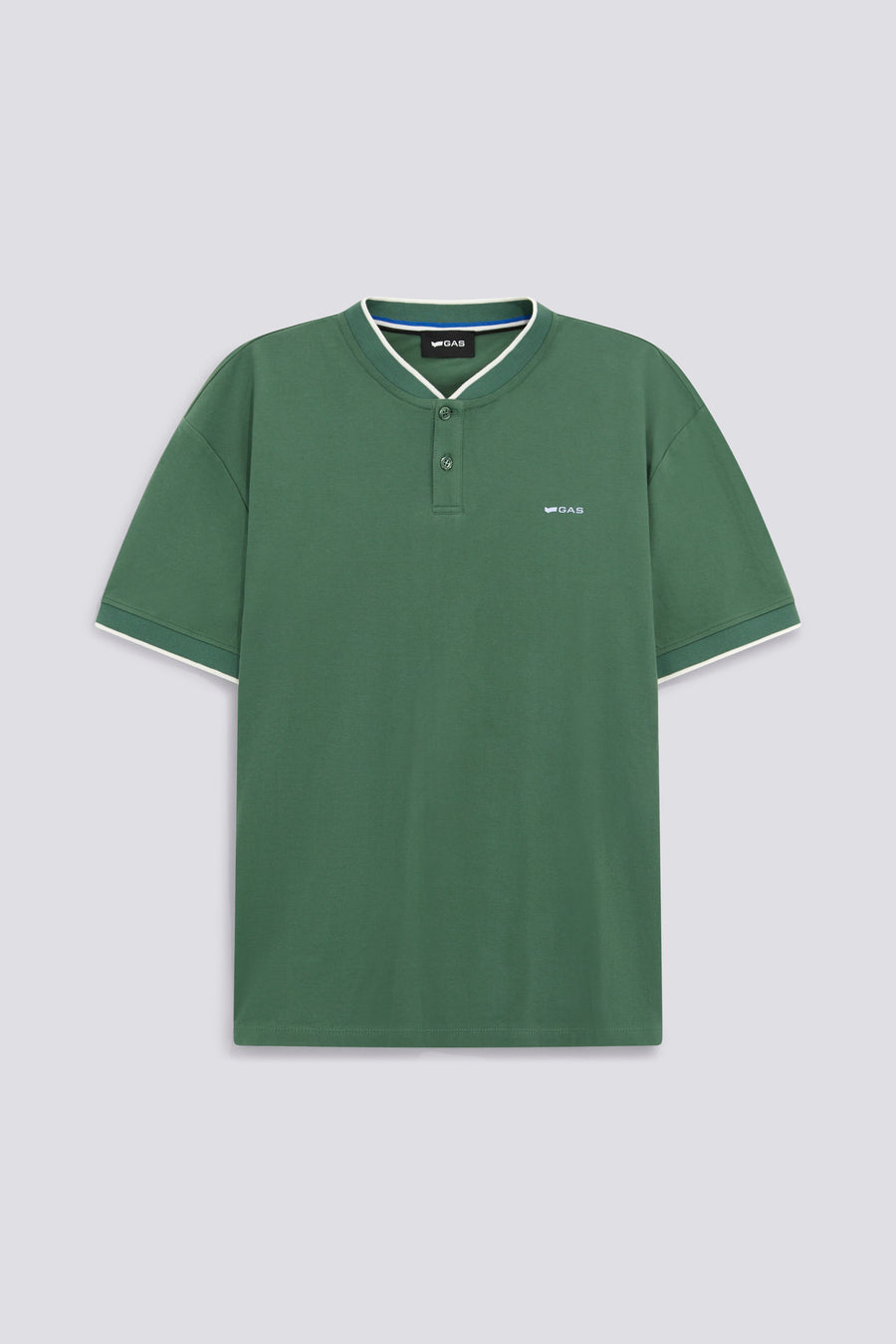 AKHIL SER.LOGO 3674 - Men's regular fit green polo - main image