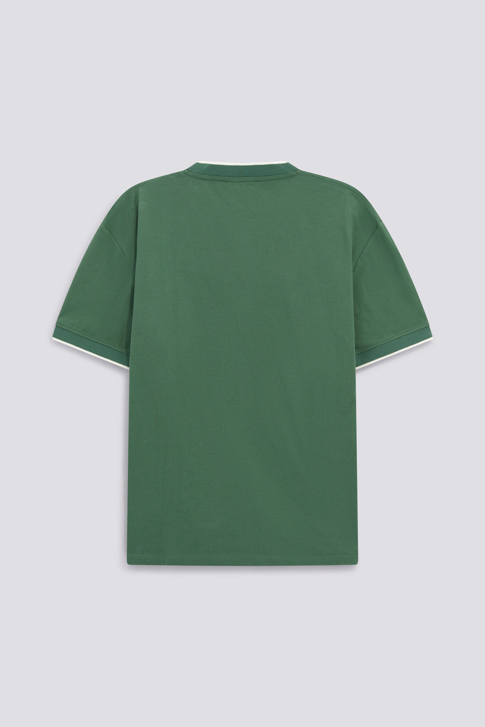 AKHIL SER.LOGO 3674 - Men's regular fit green polo - secondary image