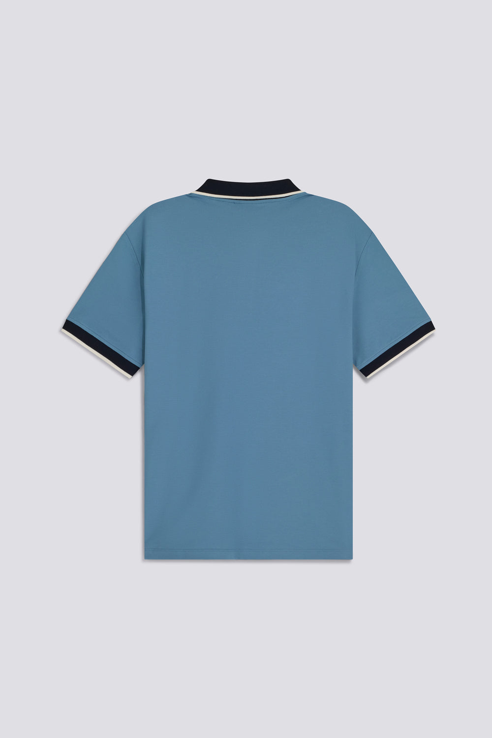 RALPH/S RIB STR. 1706 - Men's Slim Fit Polo Light Blue - secondary image