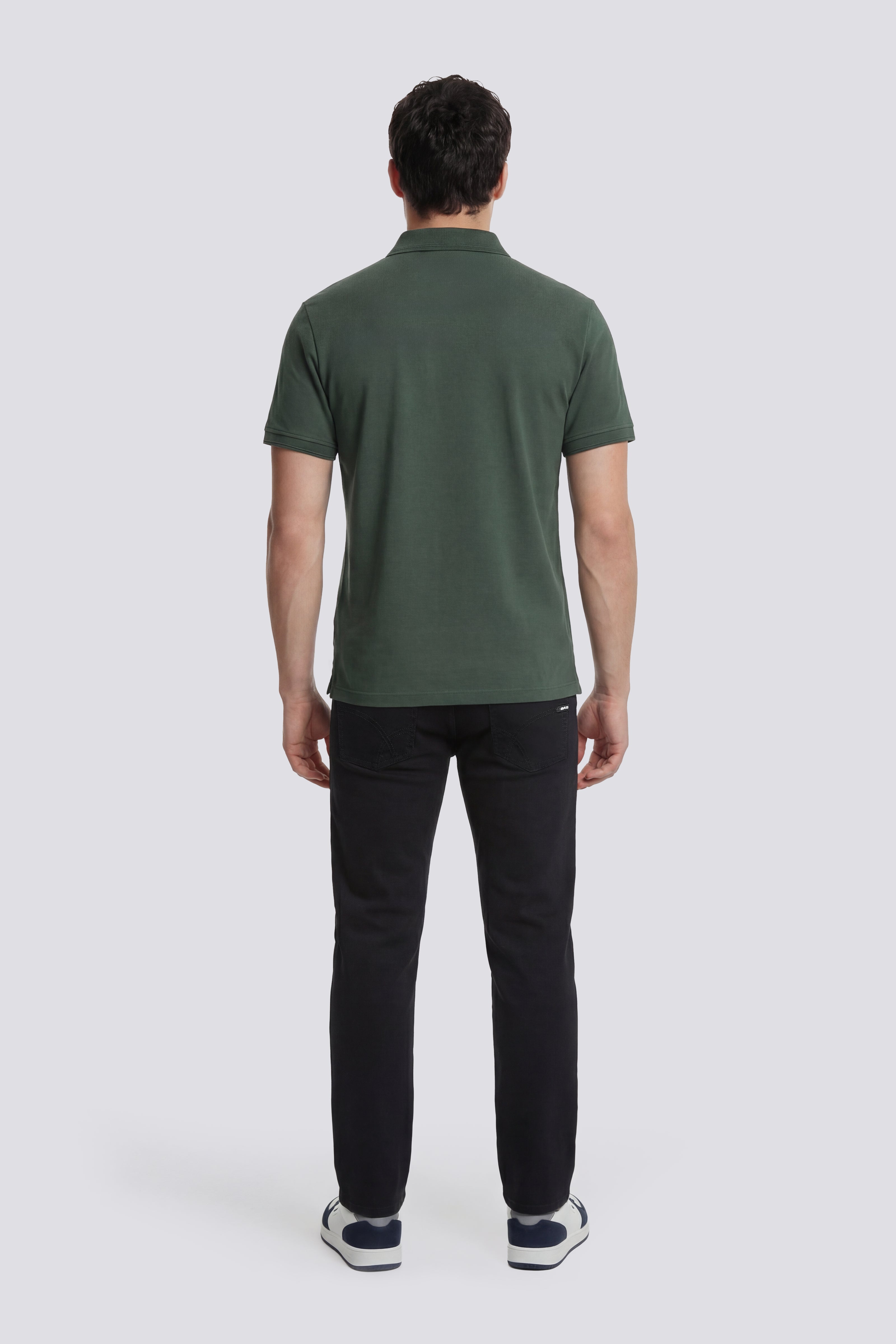 スリムフィット メンズ ポロシャツ グリーン RALPH/S EMB.LOGO 3674