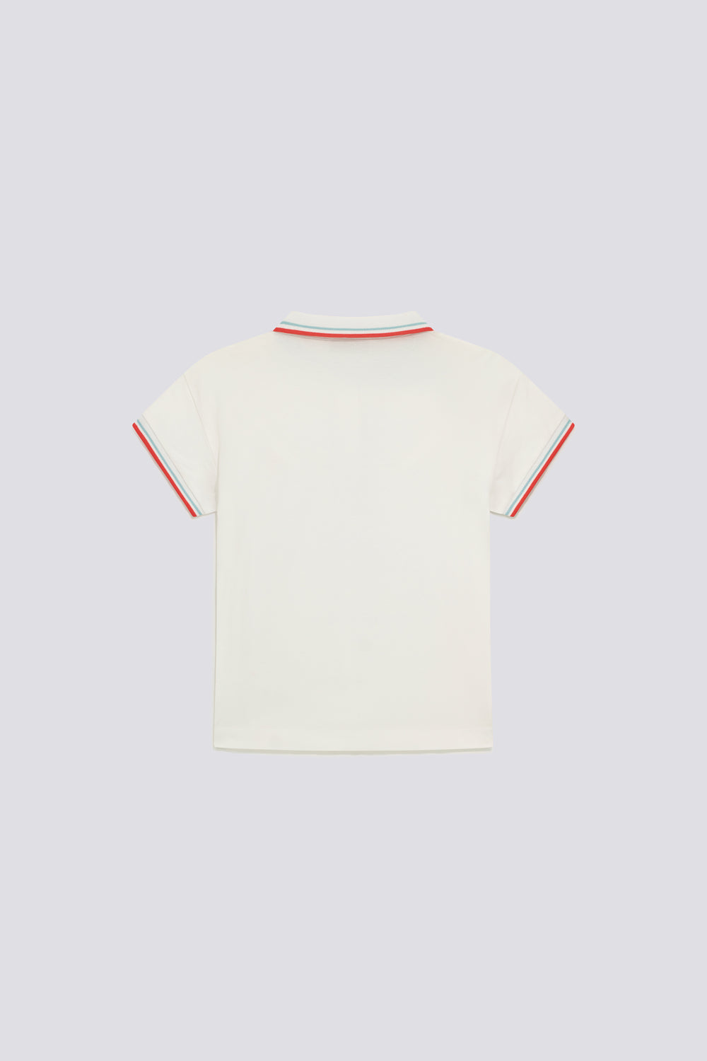 RAFFY M/C STRIPES 0001 - Women's white slim fit polo - secondary image