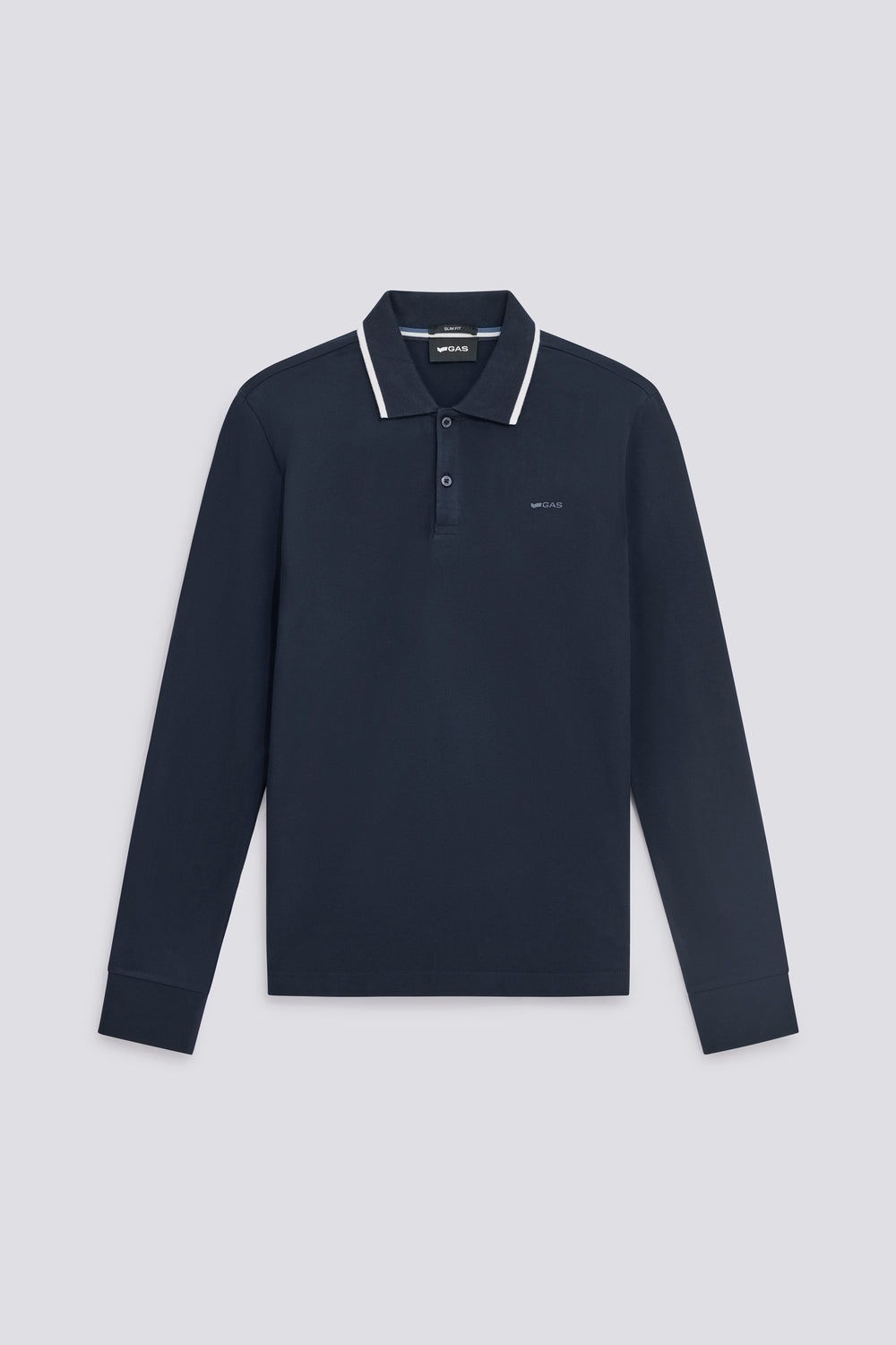 RALPH/S M/L LOGO G. 4706 - Men's long sleeve polo Slim Fit blue - secondary image