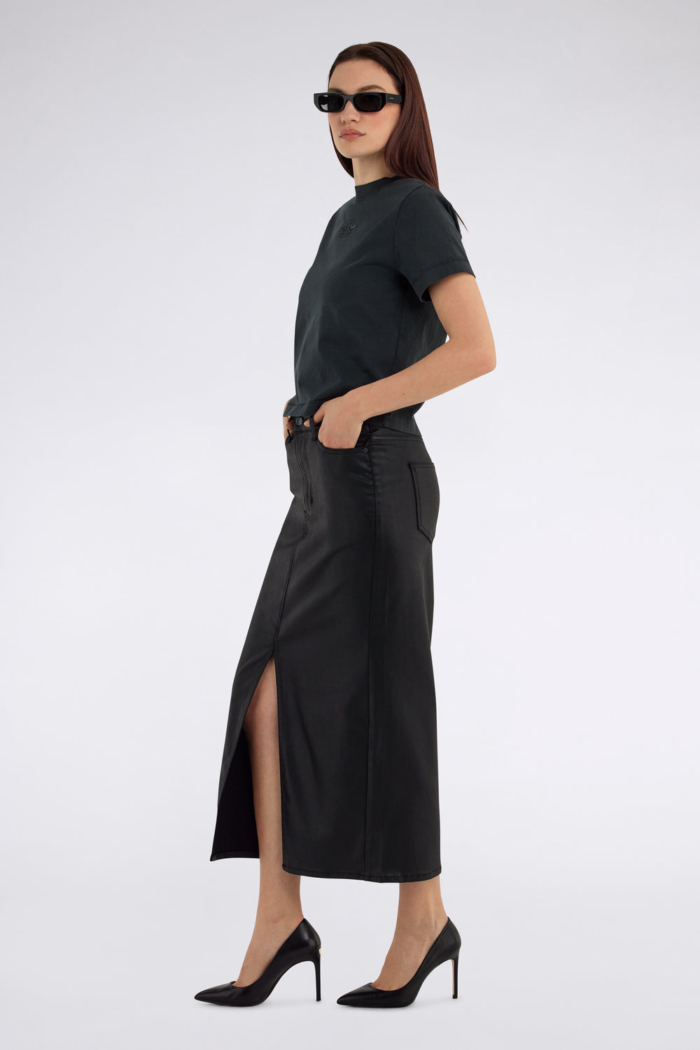 LIX SKIRT 06BD - Regular Fit Denim-Midiröcke - secondary image