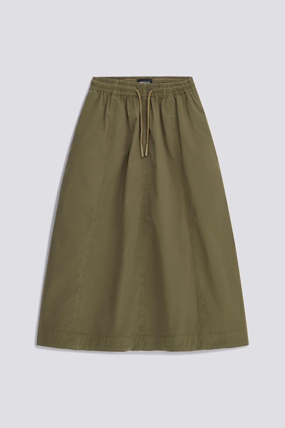 PETRA SKIRT 3677 - Women's green relaxed fit skirt - secondary image