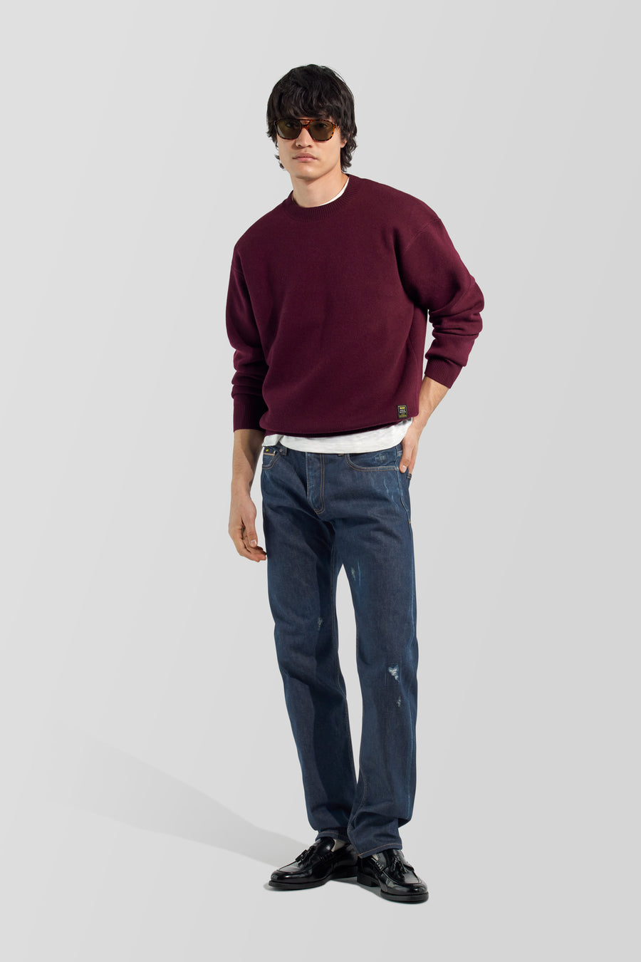 MORRIS SELV 17RO - Men's straight fit jeans Made in Italy - main image