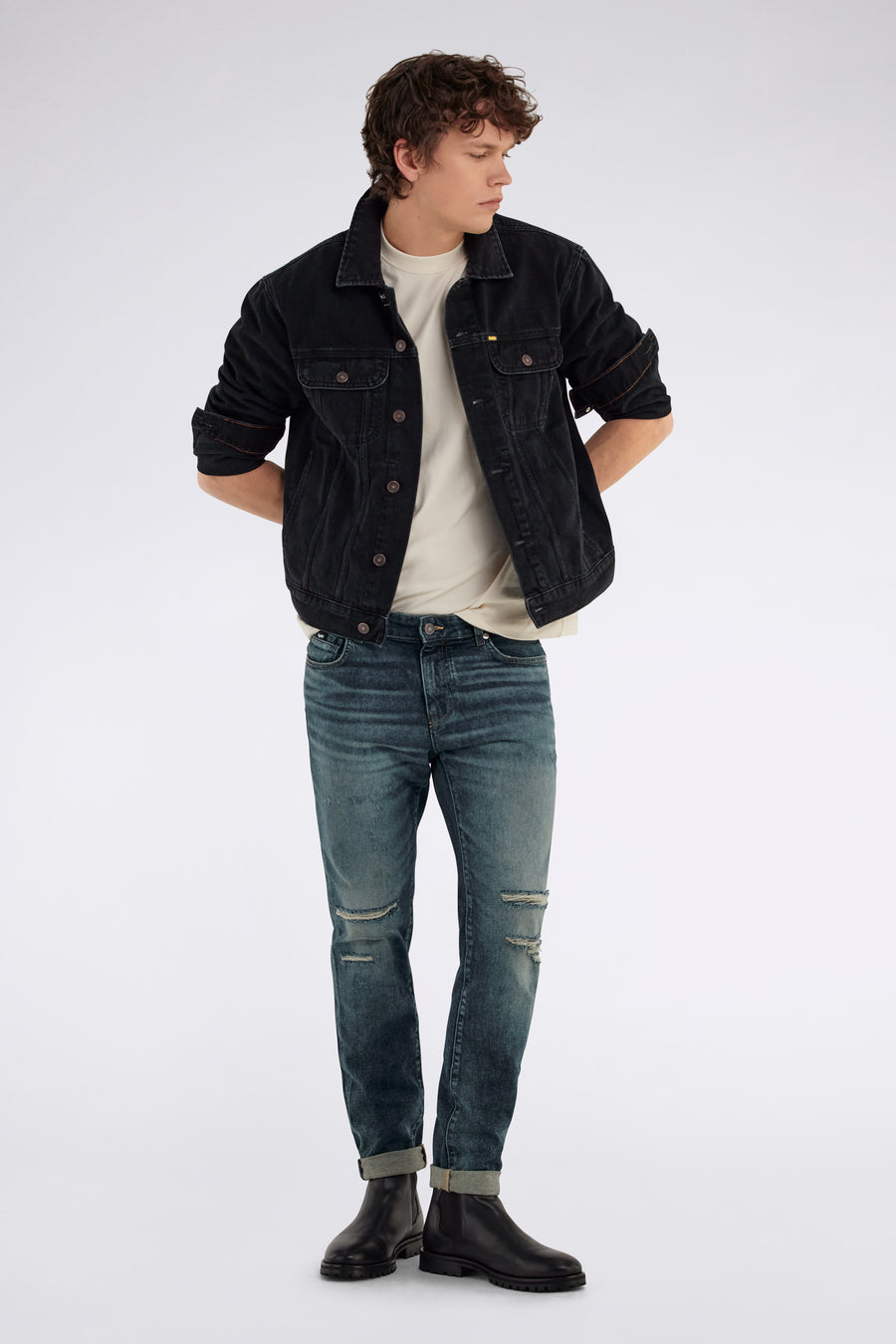 Men's Skinny Fit Jeans SAX ZIP REV 93MD – GAS Jeans