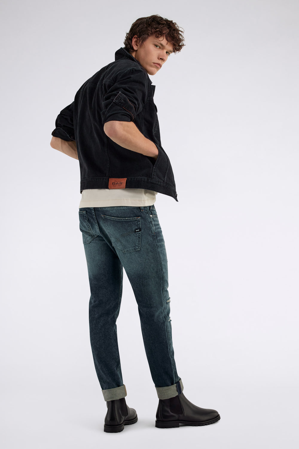 SAX ZIP REV 93MD - Men's Skinny Fit Jeans - secondary image