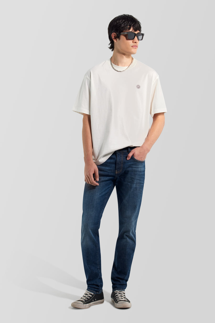 ALBERT SIMPLE REV 25MD - Jean homme coupe slim - main image