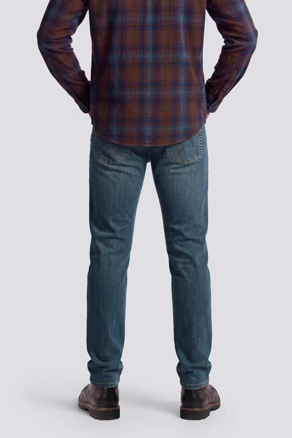 ALBERT SIMPLE REV 70MM - Men's slim fit 5-pocket jeans, modern style - secondary image