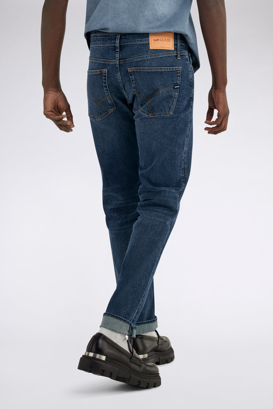 ALBERT SIMPLE REV 33DU Men's slim fit jeans blue – GAS Jeans