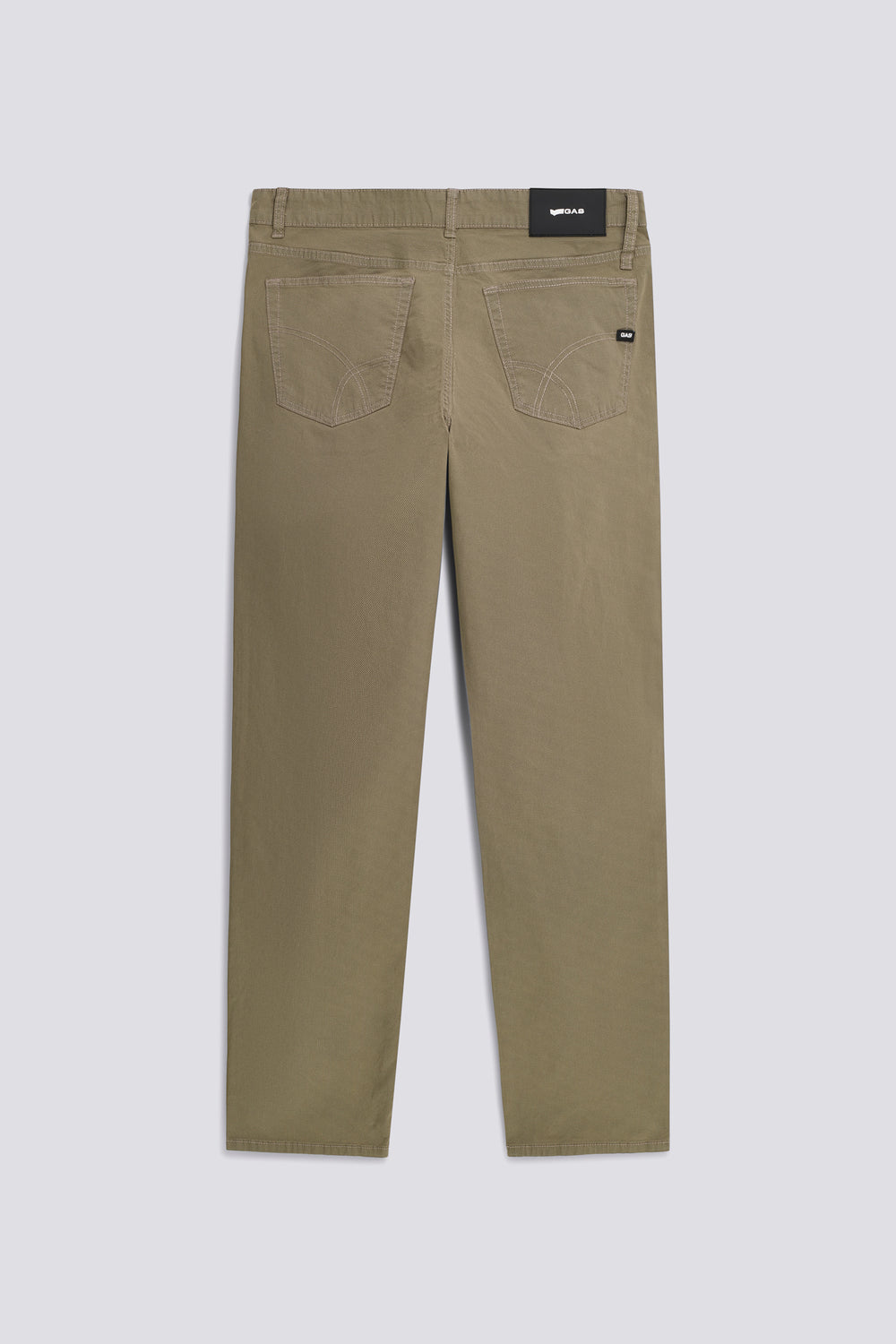 ALBERT SIMPLE REV 4874 - Men's green slim fit pants - secondary image