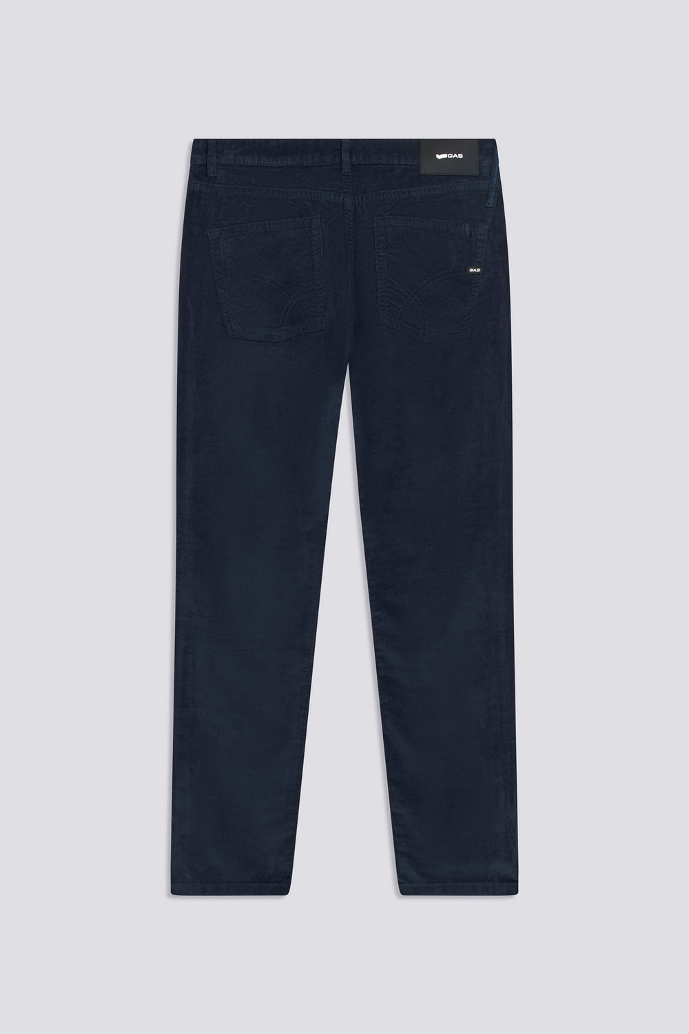 ALBERT SIMPLE REV 4706 - Men's Slim Fit Velvet Trousers in Blue - secondary image