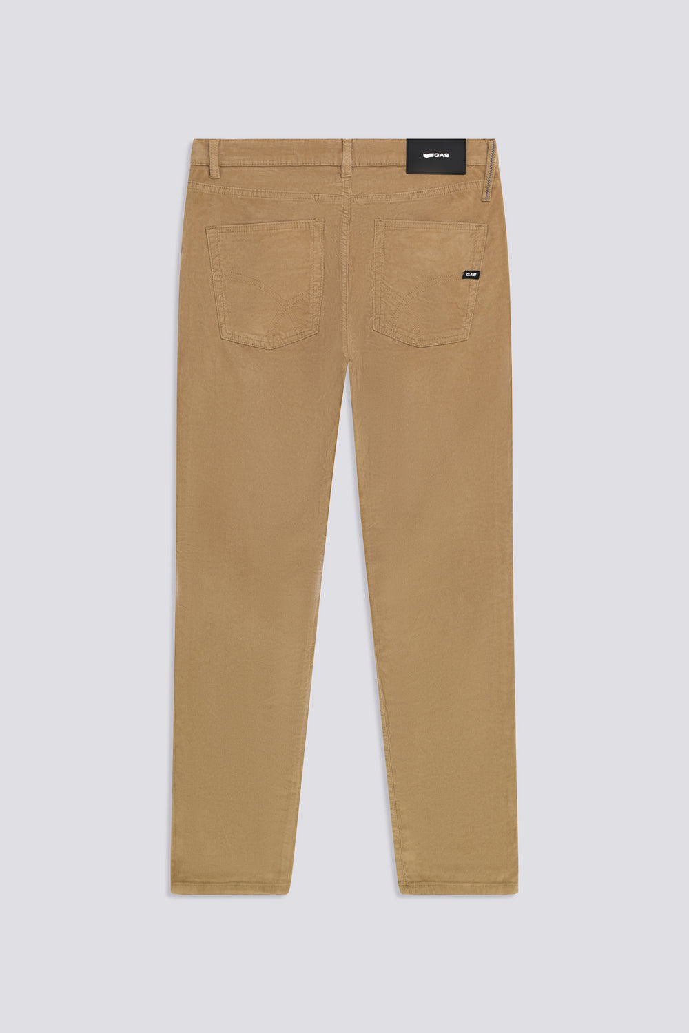 ALBERT SIMPLE REV 4846 - Men's Slim Fit Velvet Pants in Beige - secondary image