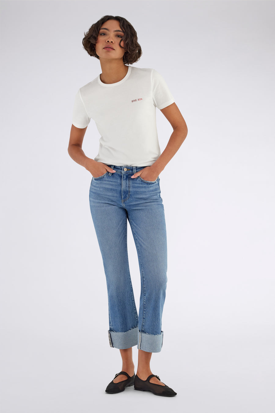 STAR CROP FLARE TU 69MM - Women's skinny fit cropped jeans - main image