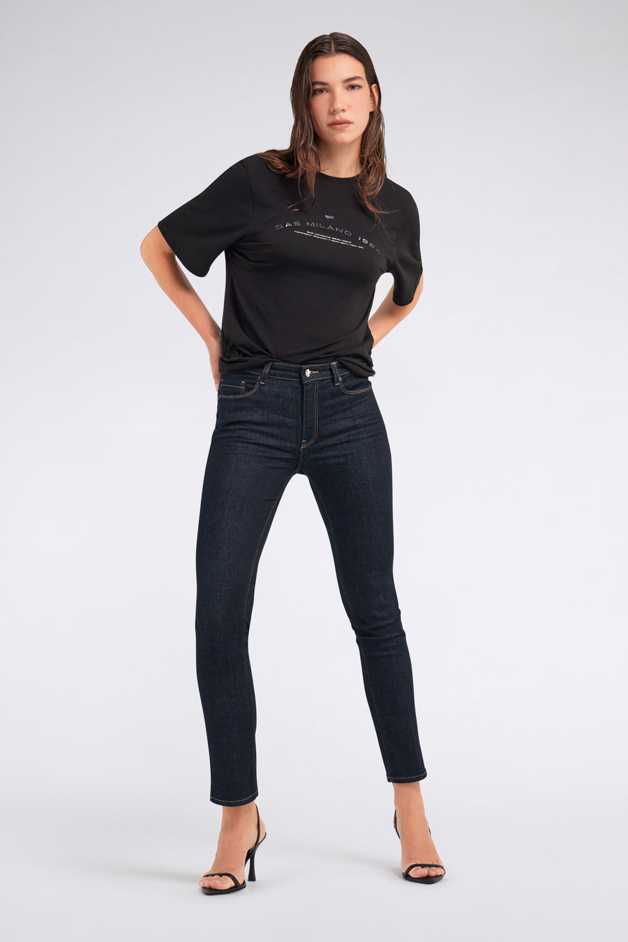 BRITTY UP Z CROP SPL 01RO - Women's slim fit jeans - main image