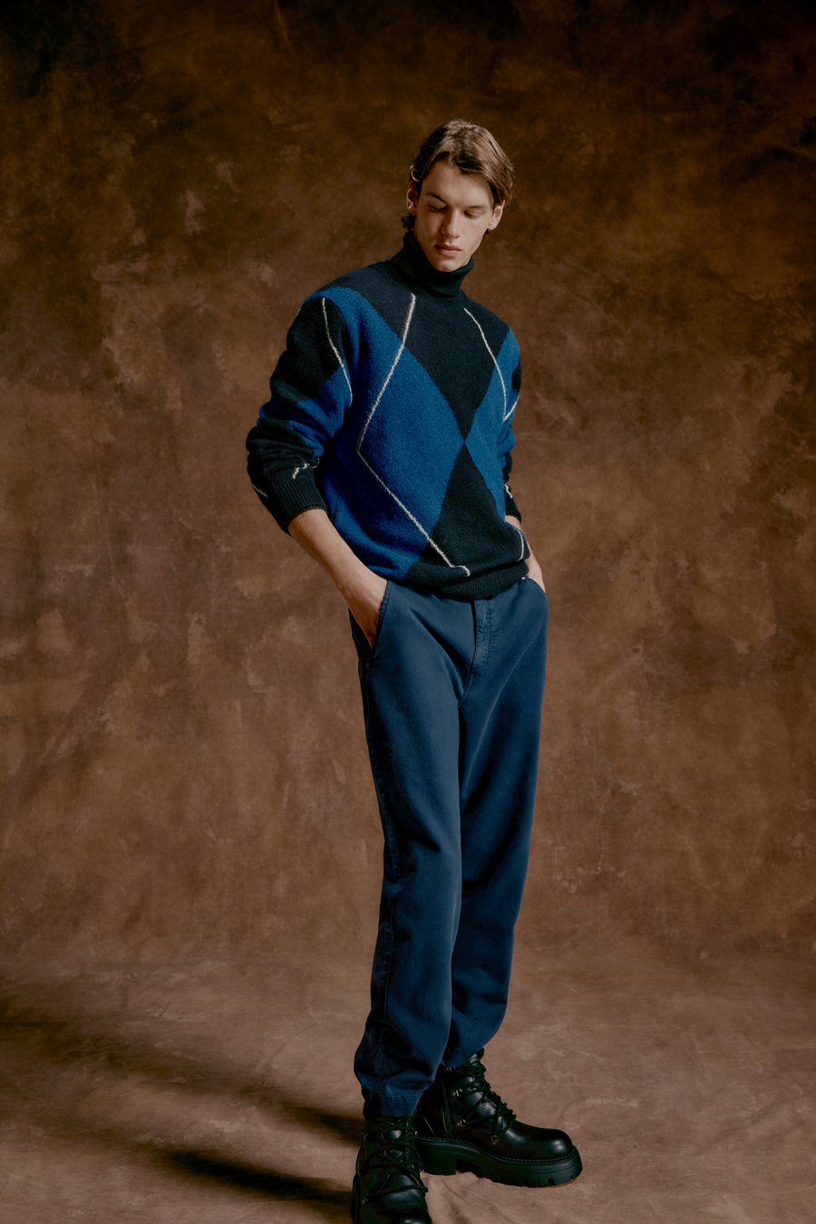 WILLIAM POCKET REV. 4706 - Men's Regular Fit Pants Blue - main image