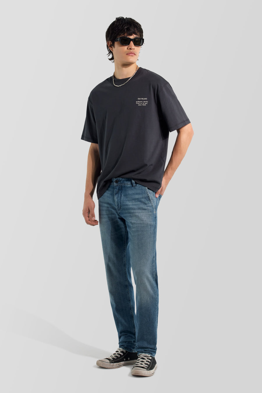 ALEX CHINO 69MM - Slim fit férfi chino farmer - main image
