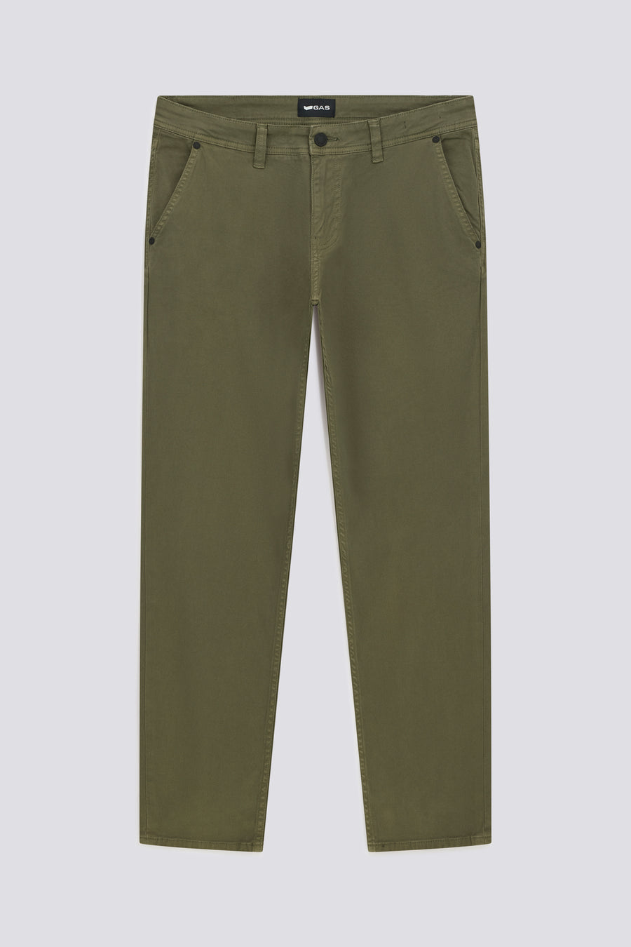 ALEX CHINO 3649 - Slim fit green chino pants - main image