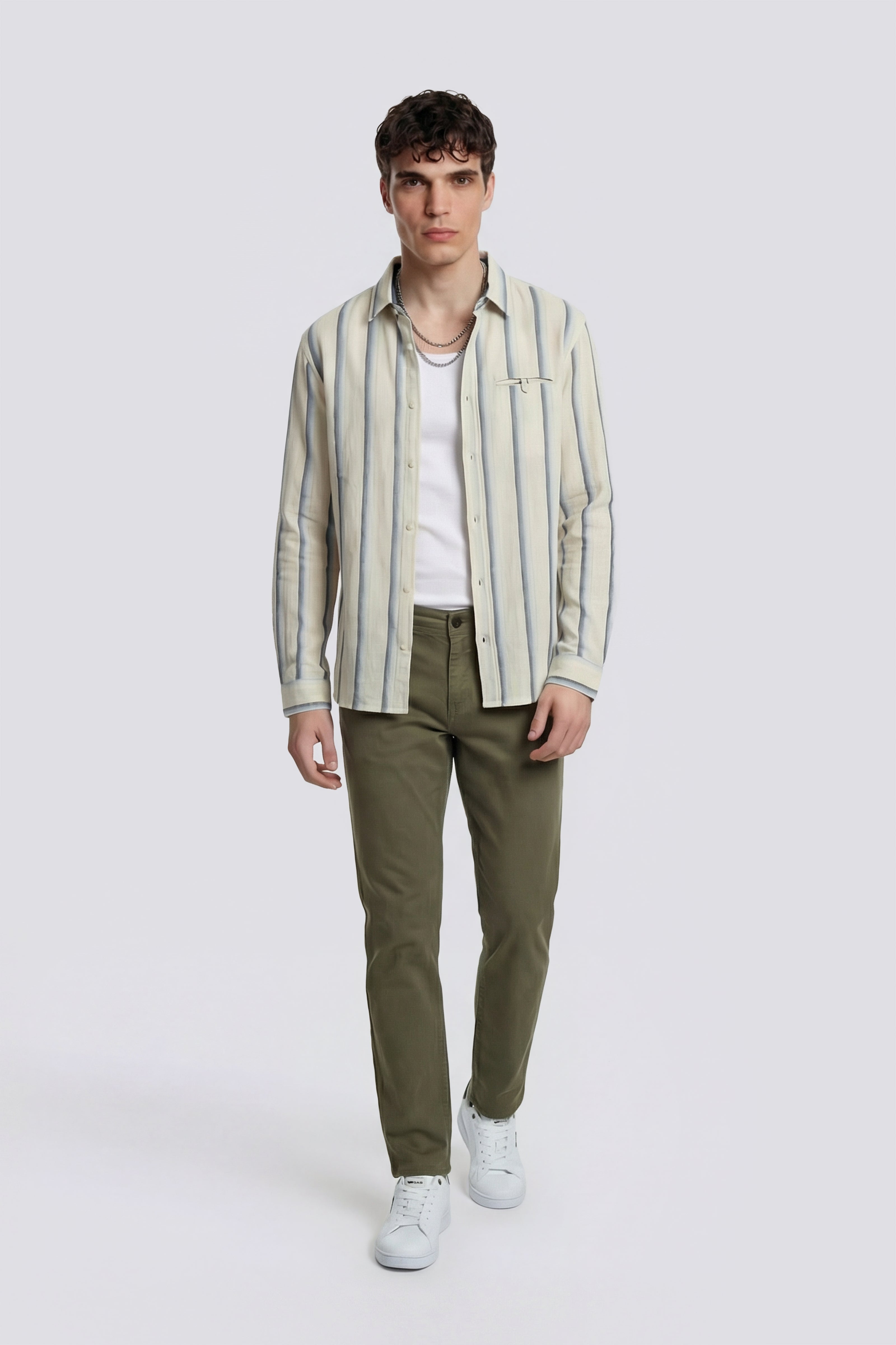 Slim fit green chino pants ALEX CHINO 3649 – GAS Jeans