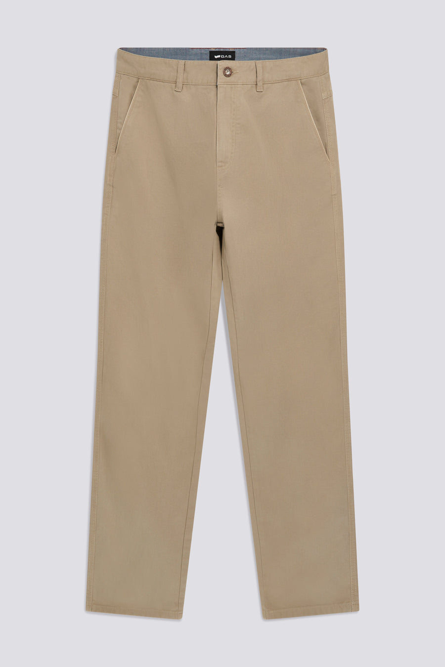ADRIEN WK 4846 - Men's beige relaxed fit pants - main image