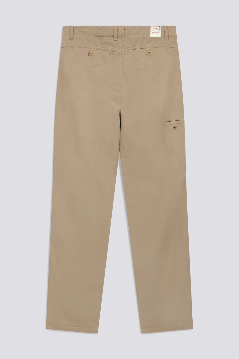 ADRIEN WK 4846 - Men's beige relaxed fit pants - secondary image