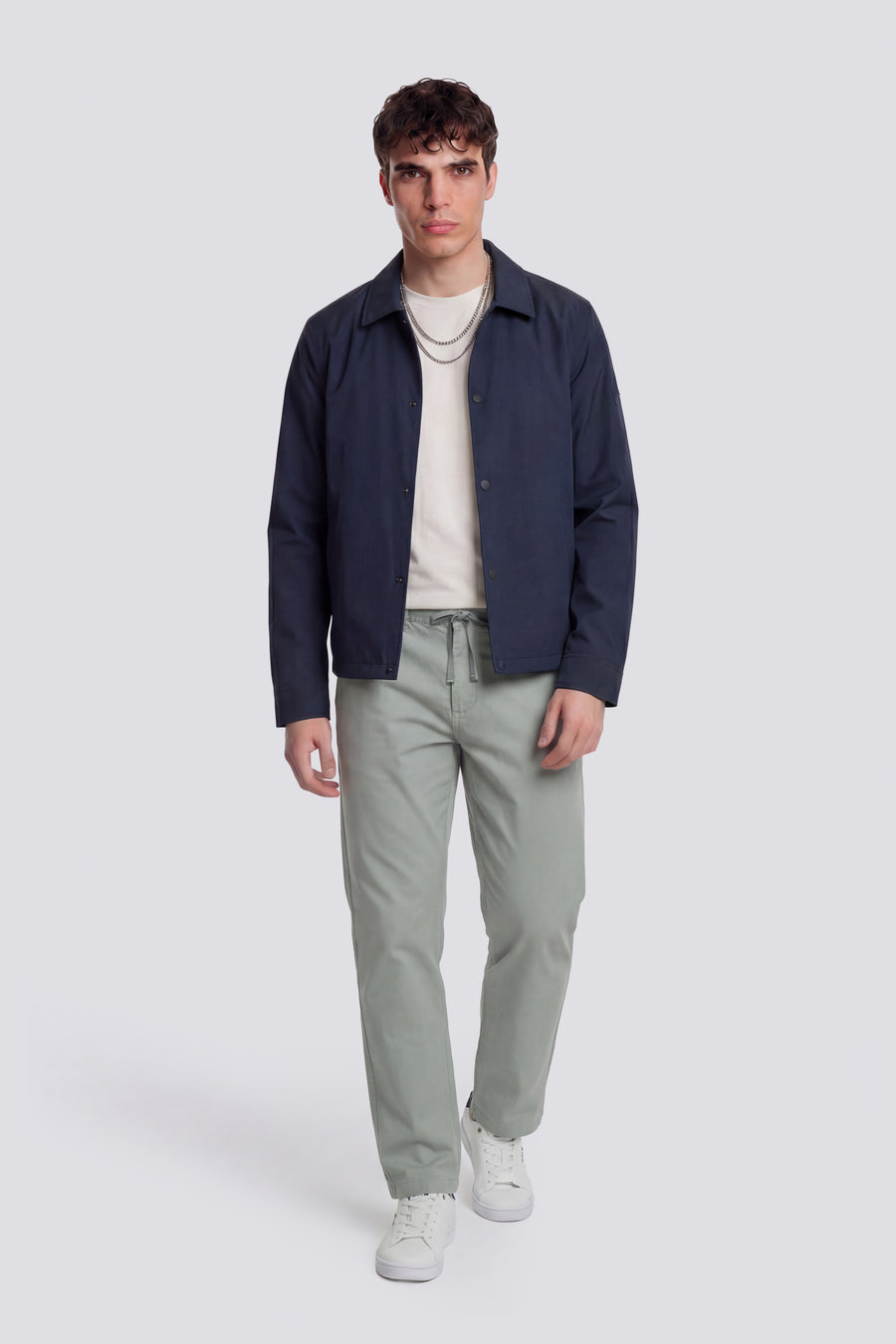 NEW ODYLL EASY 4702 - Men's regular fit green pants - main image