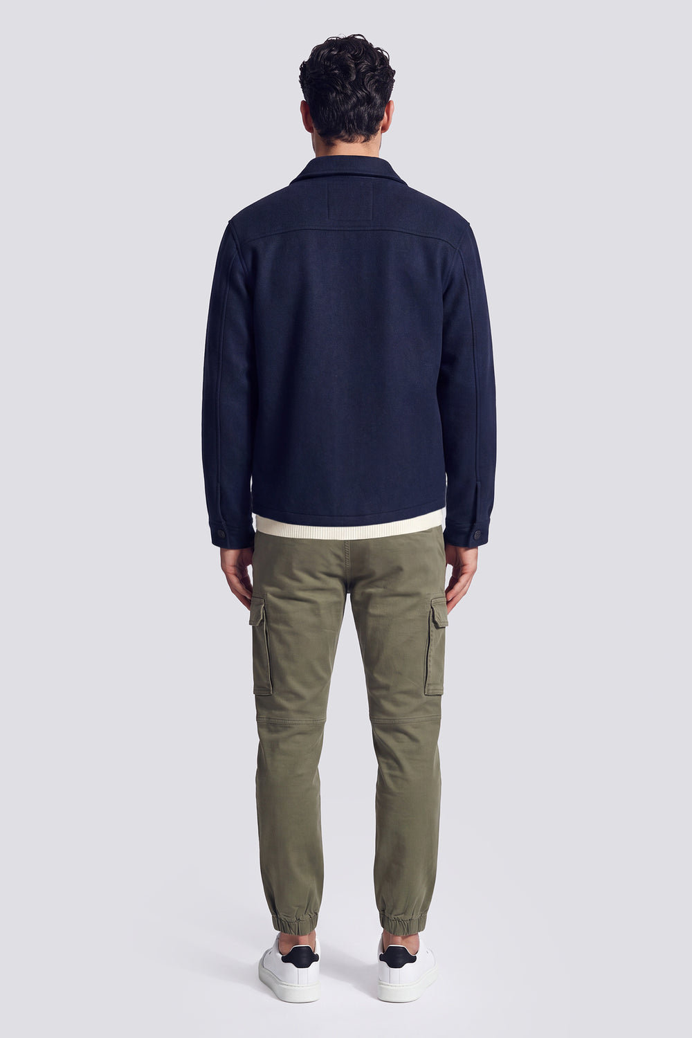 BOB GYM RS 3649 - Slim fit green cargo pants - secondary image