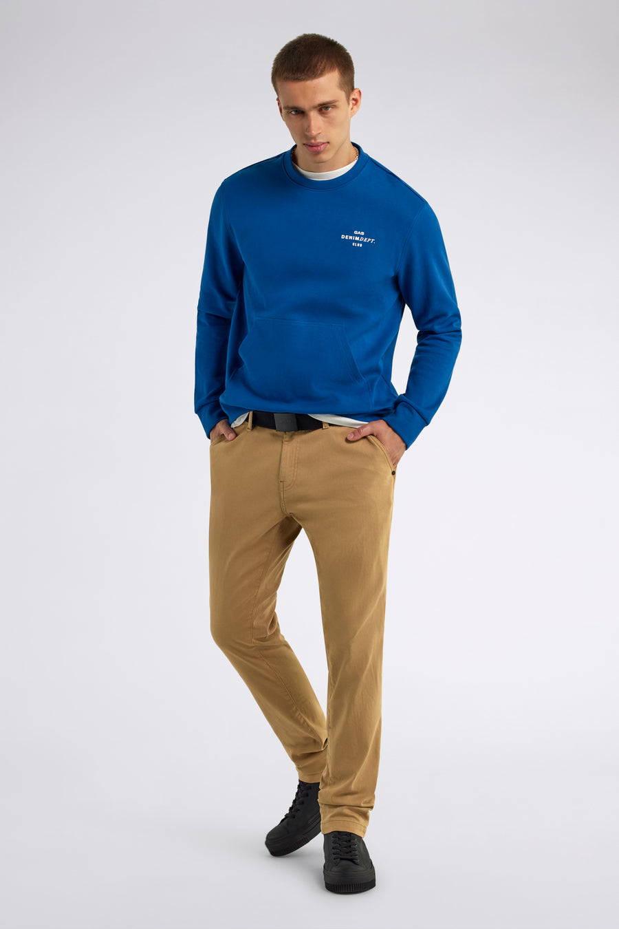 ALBERT S.CHINO 4862 - Men's beige slim fit pants - main image