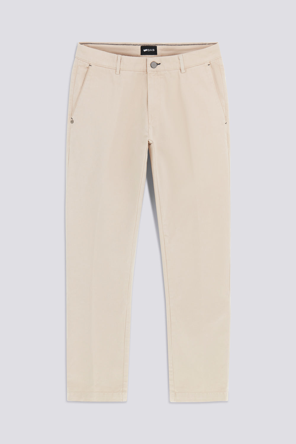 SADECK REV 1298 - Men's slim fit beige chino pants - secondary image