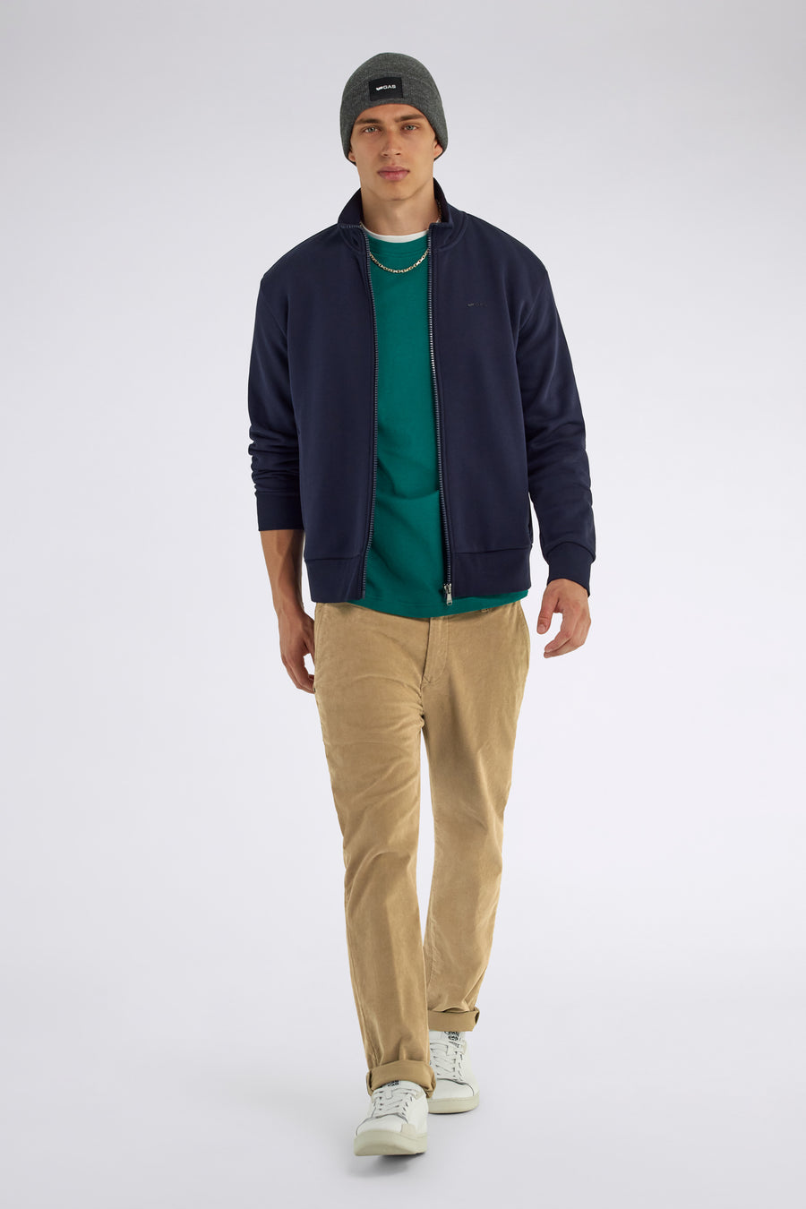 SADECK REV 4846 - Men's Slim Fit Brown Chino Pants - main image