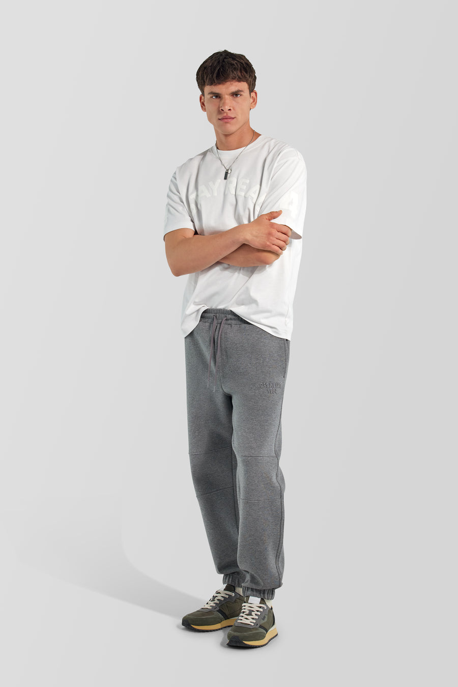 WILLIAM PK 2937 - Men's regular fit gray sweatpants - main image