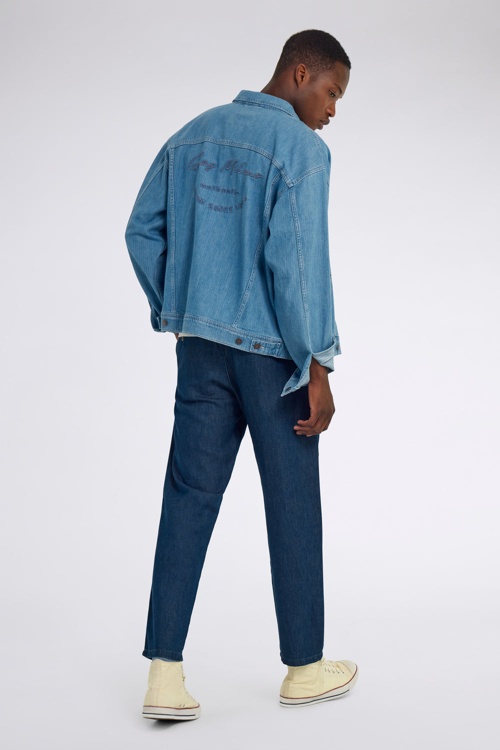 DUKE CHINO 06MD - Férfi chino farmer, szűkülő fazon - secondary image