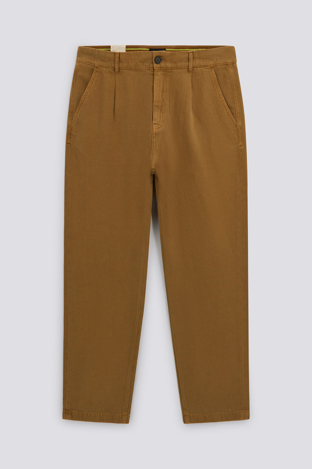 NEW COSME PANT REV 4856 - Men's brown regular fit chino pants - secondary image