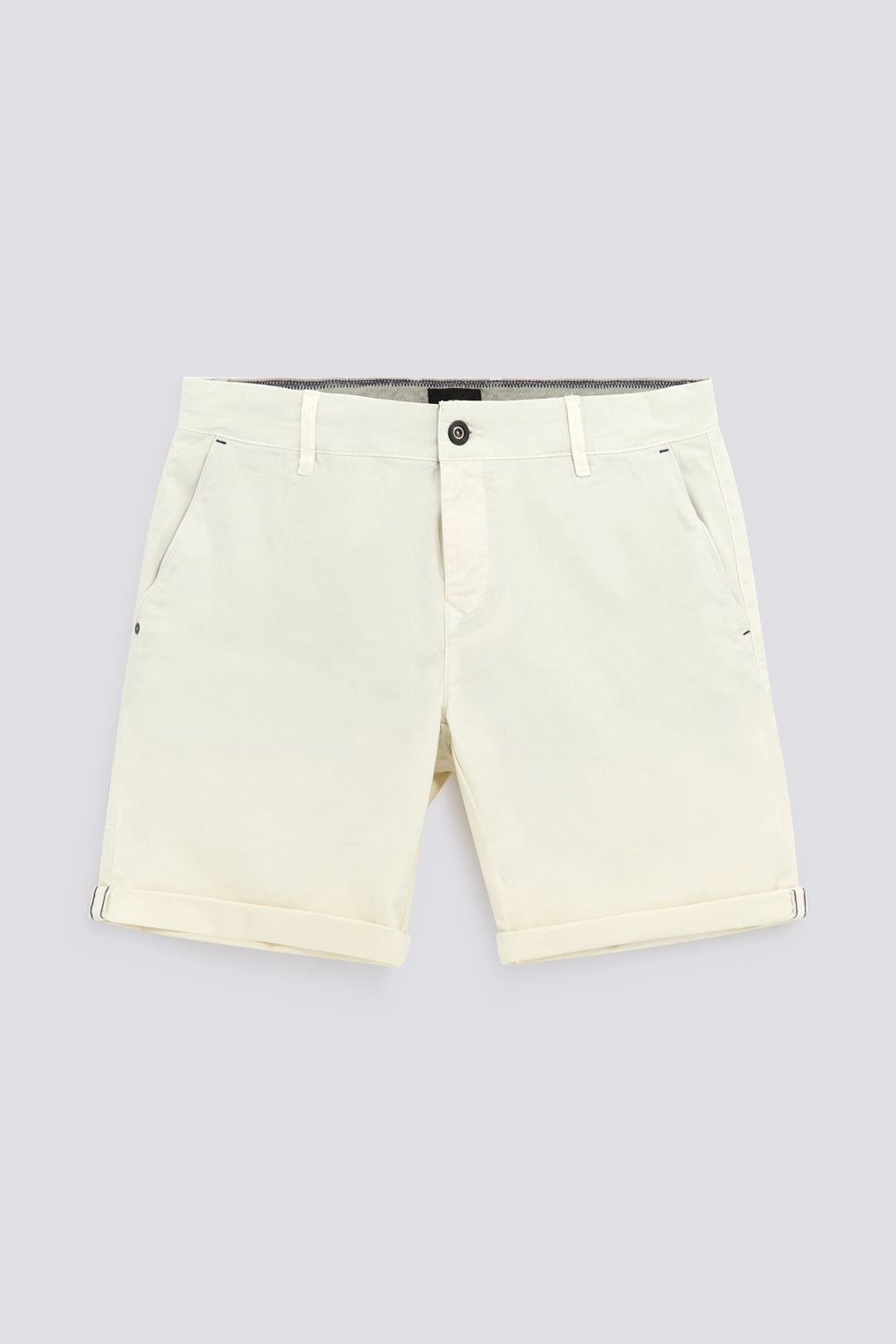 SADECK SH REV 1583 - Men's white slim fit shorts - secondary image