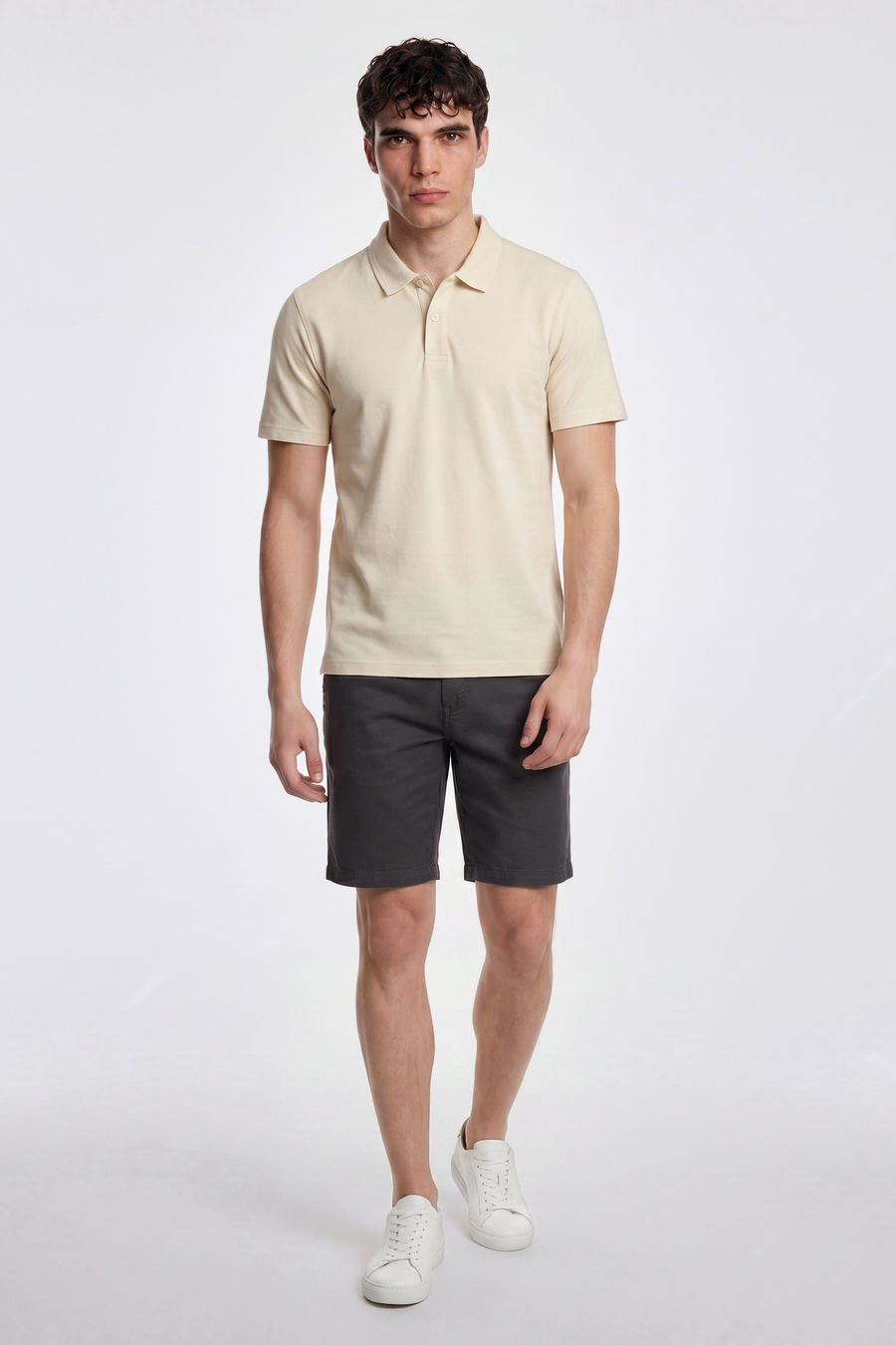 SADECK SH REV 3929 - ダークグレー メンズ スリムフィット ショーツ - main image