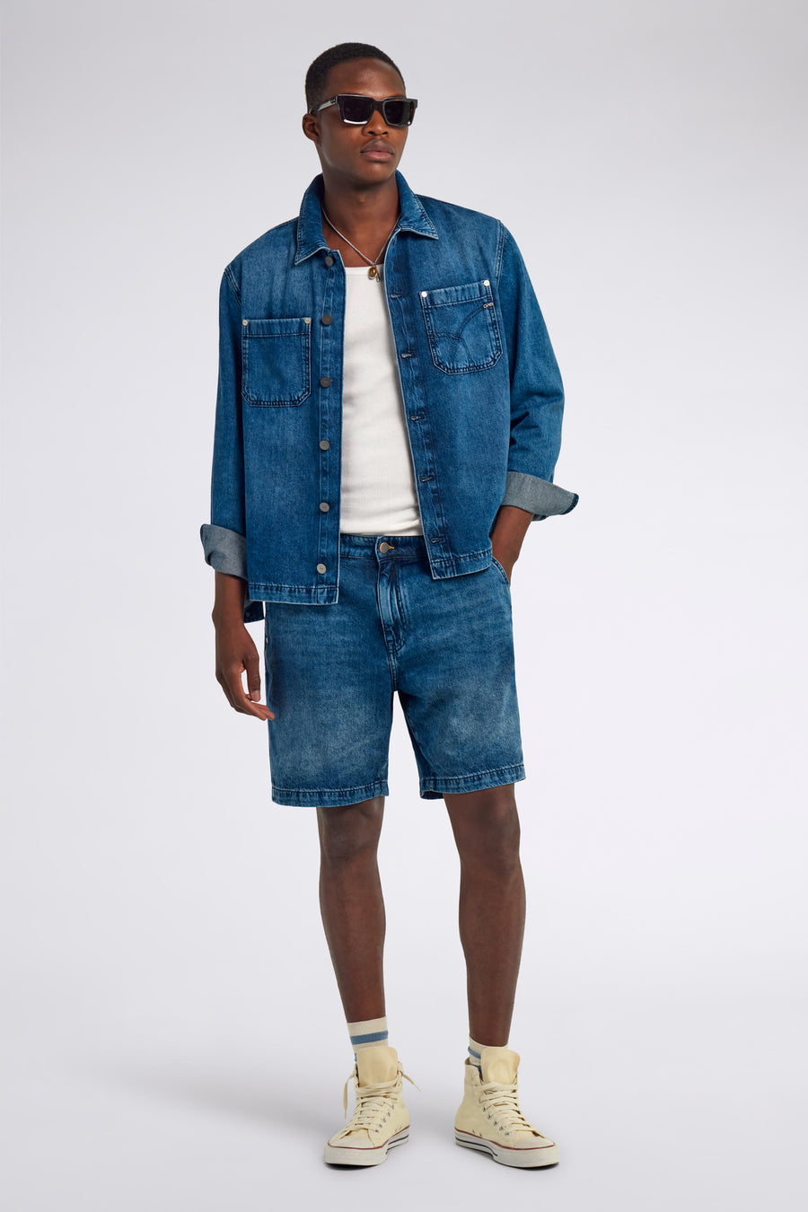 ENDRI CHINO WK SH 04MM - レギュラーフィット メンズ チノショーツ - main image