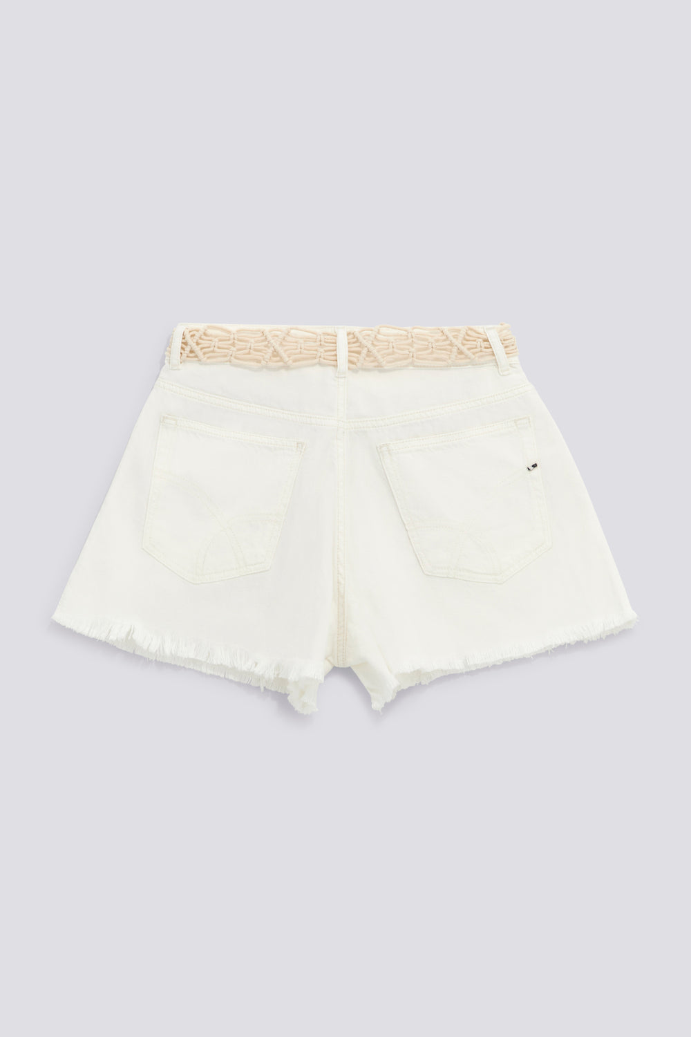 NINA SHORT 1583 - Shorts de mujer de corte ancho blancos - secondary image