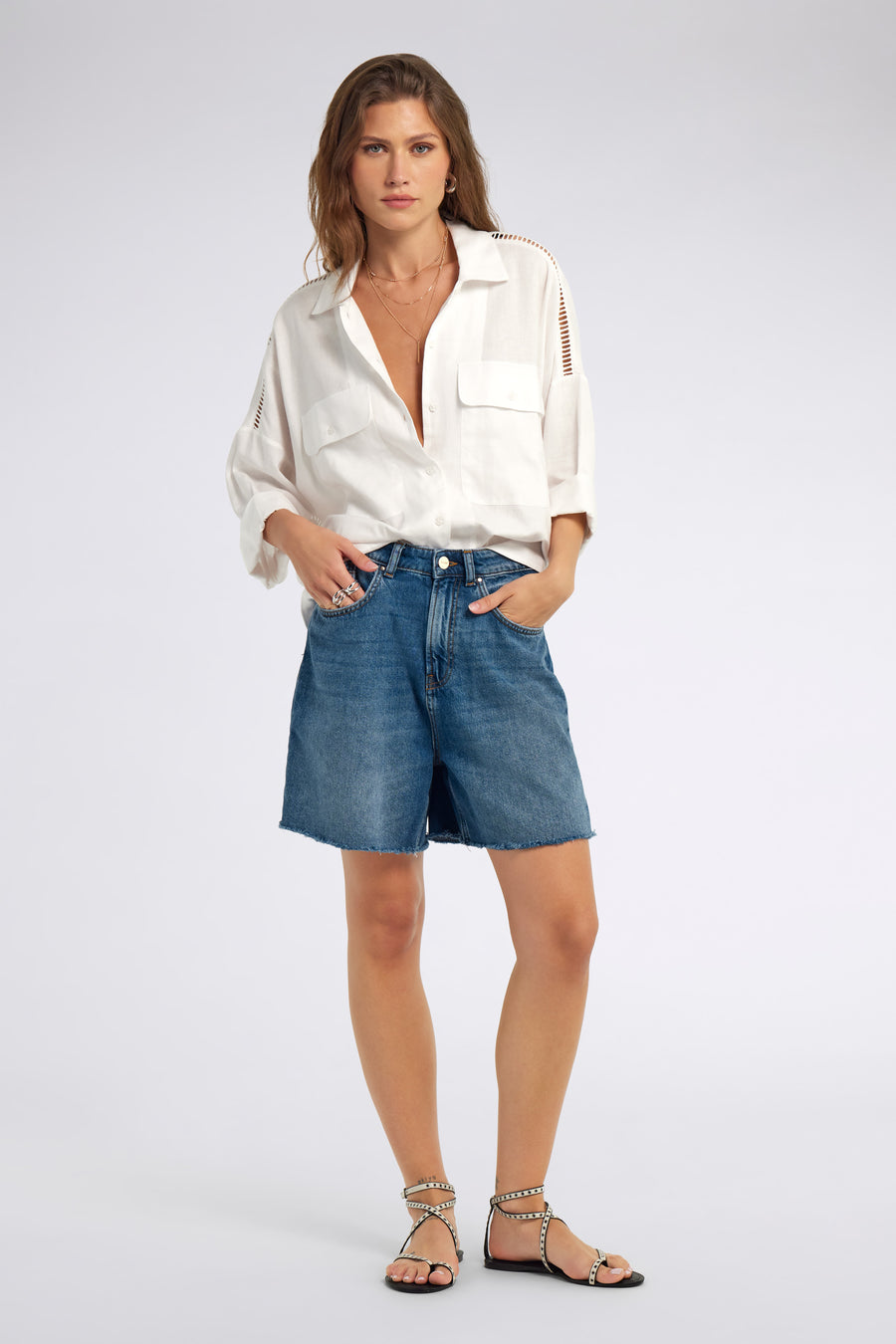 LUCY SHORT 68MD - Women's regular fit shorts - main image