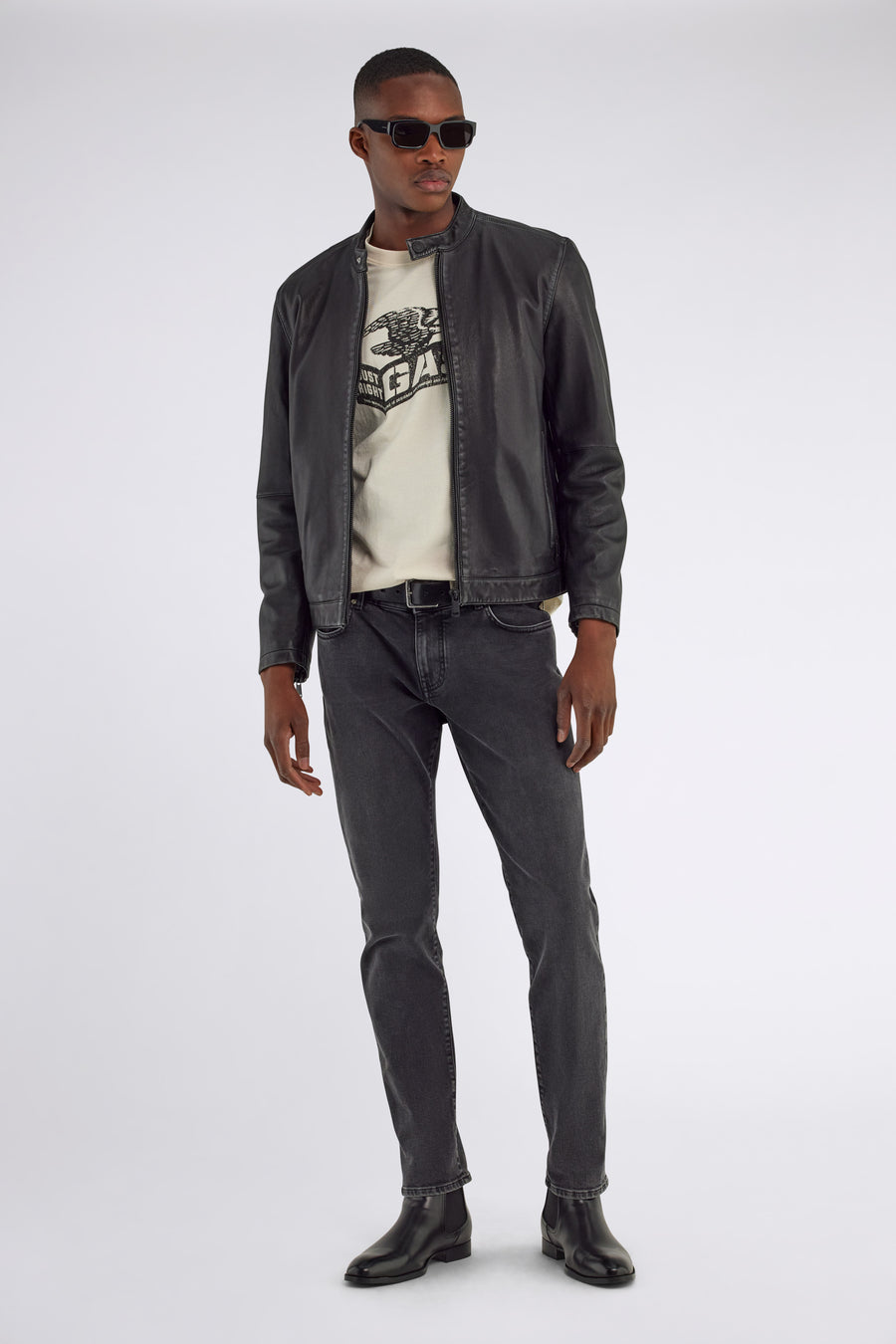 NEW FARID 0200 - Men's Leather Jacket Regular Fit - main image