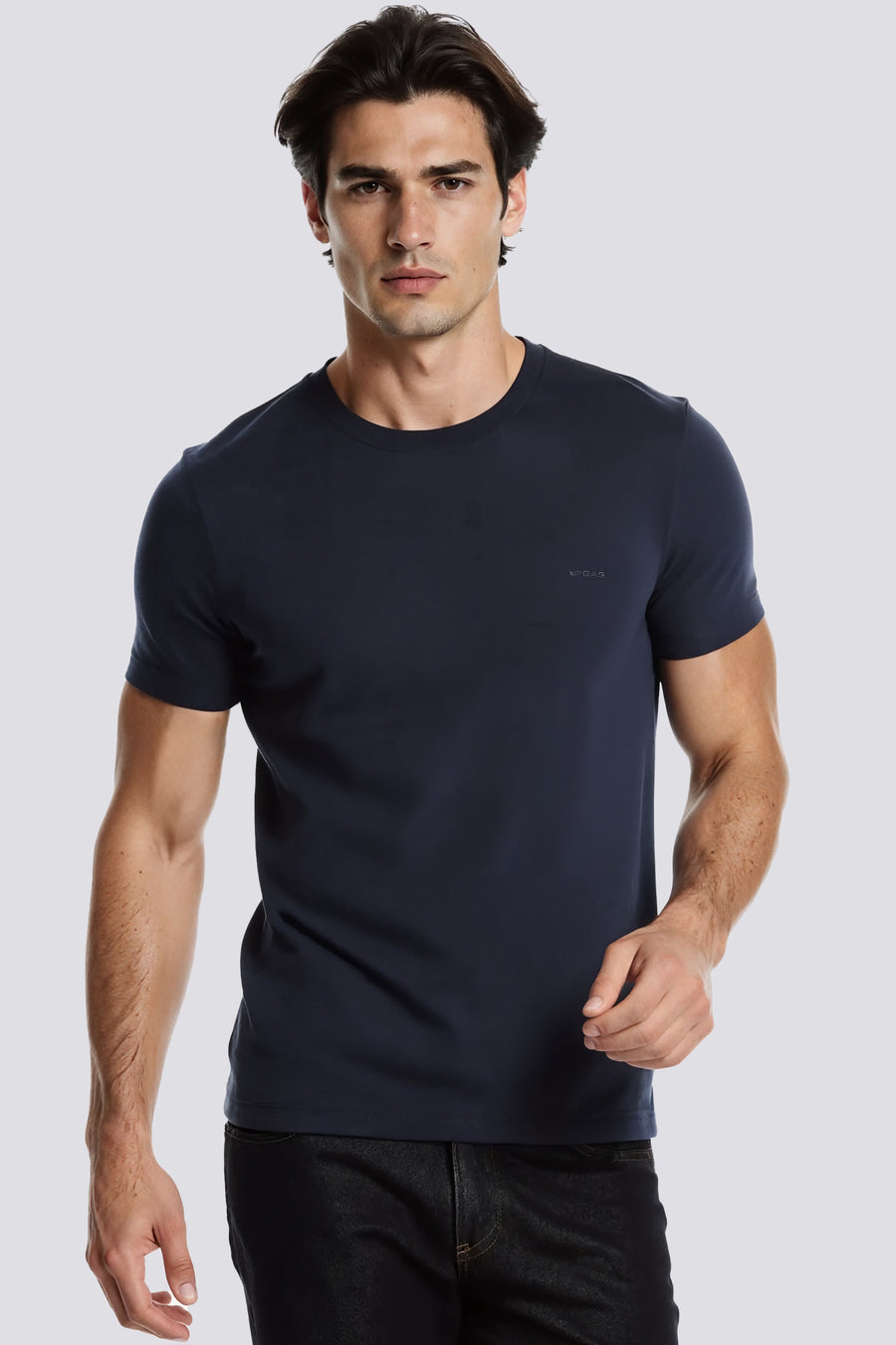 SCUBA/S STR.LOGO G. 4706 - Men's blue slim fit T-shirt - main image