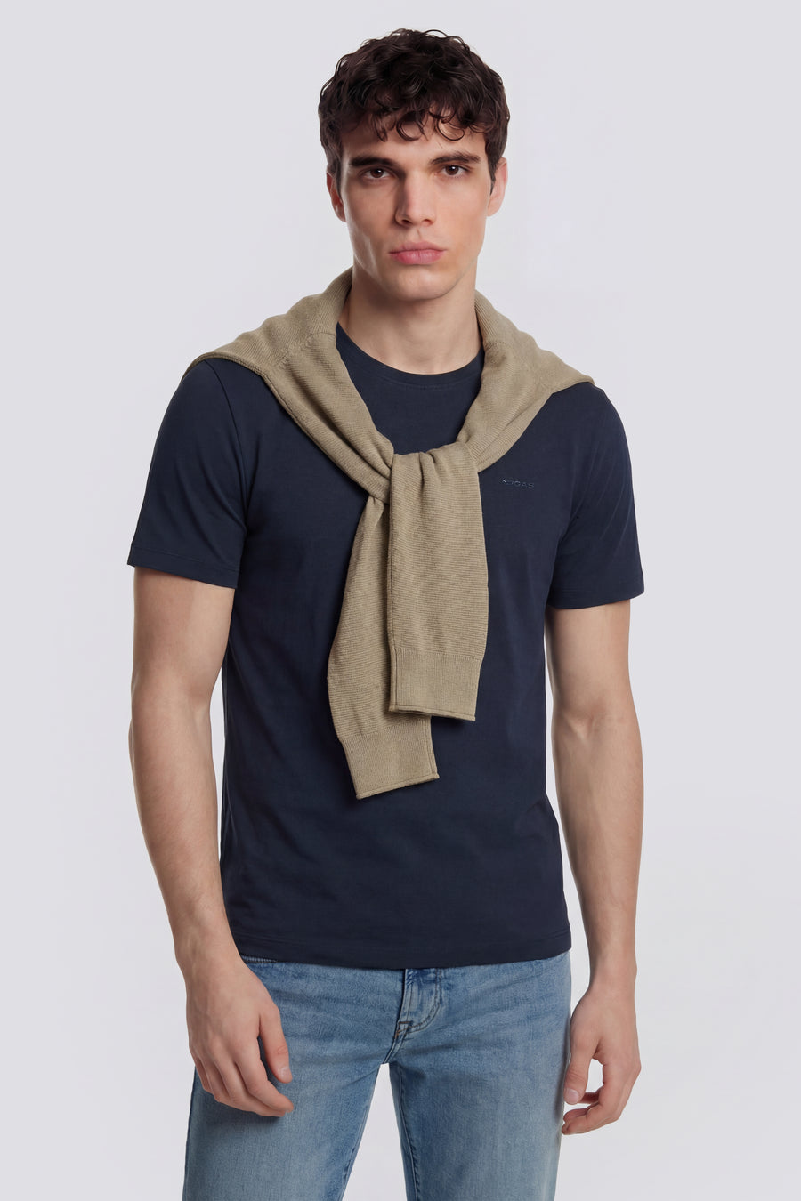 SCUBA/S STR.LOGO G. 4706 - Men's slim fit blue T-shirt - main image