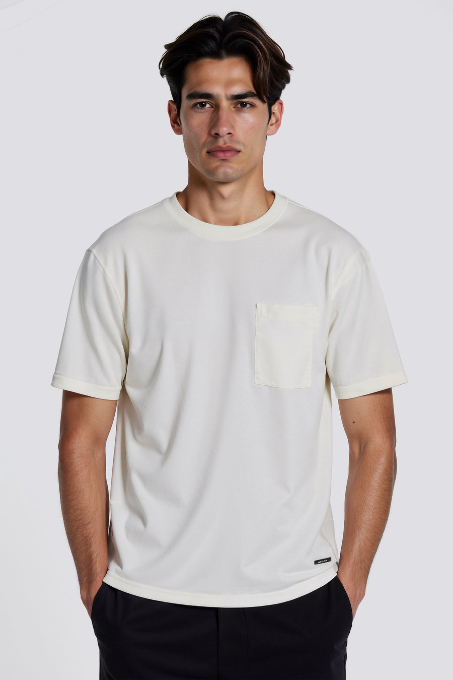 DHARIS M/C PK 1029 - Men's Regular Fit White T-Shirt - main image