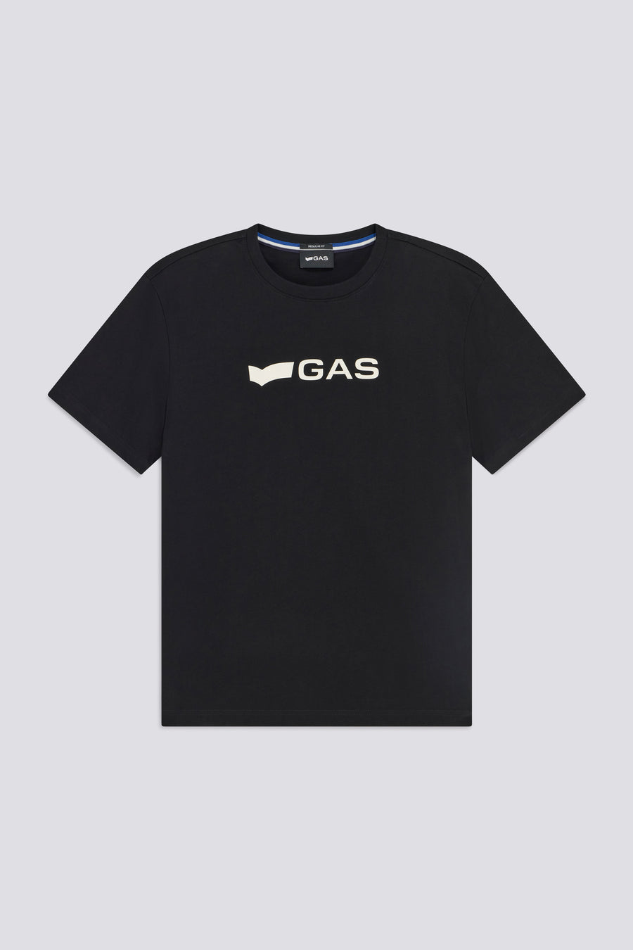 DHARIS LOGO G. 0200 - Men's regular fit black t-shirt - main image