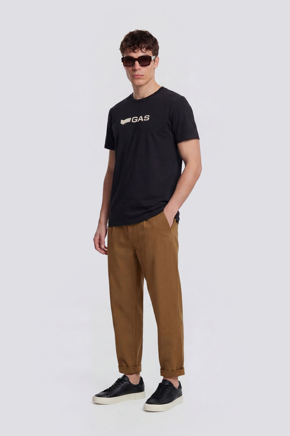 DHARIS LOGO G. 0200 - T-shirt uomo regular fit nera - secondary image