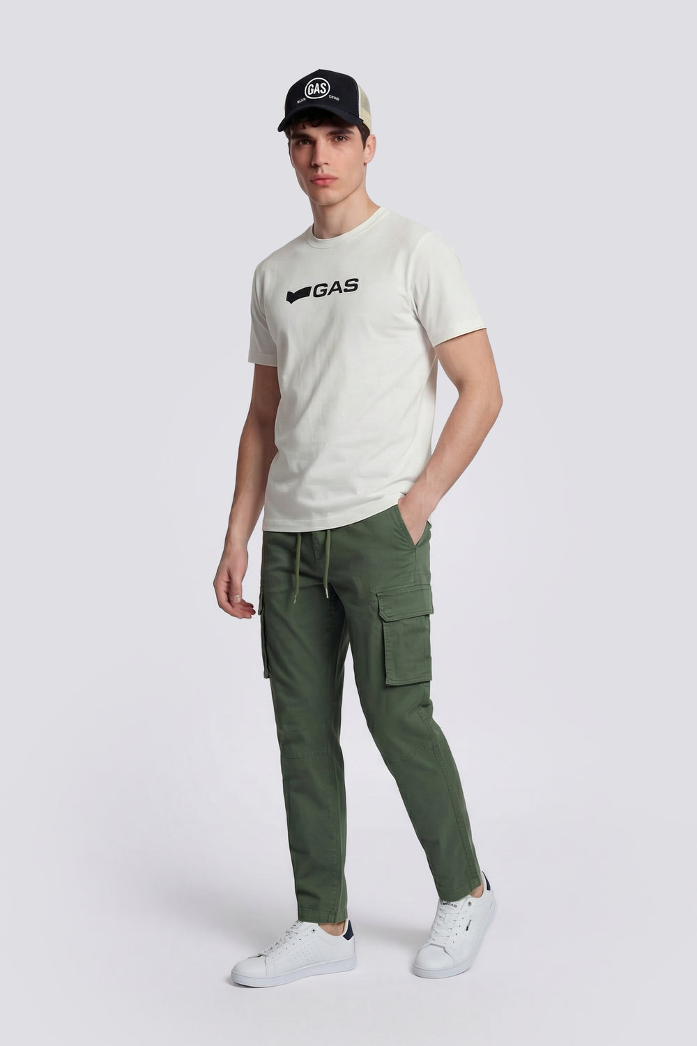 DHARIS LOGO G. 1029 - Men's regular fit white T-shirt - secondary image