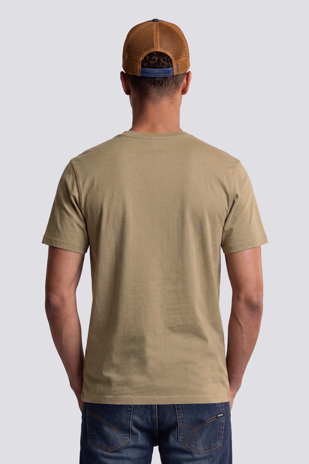 DHARIS LOGO G. 2923 - T-shirt homme coupe regular à manches courtes beige - secondary image