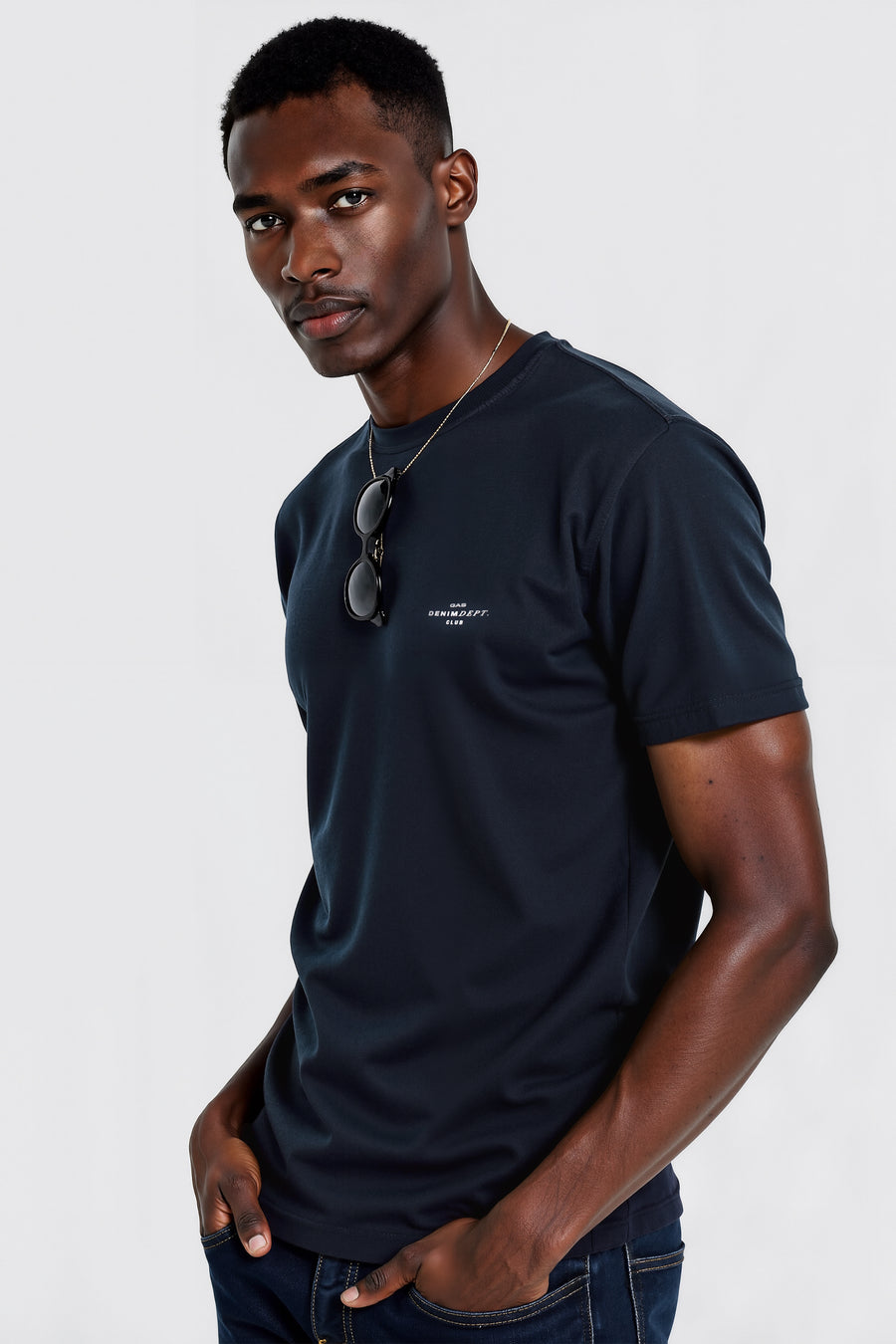 SCUBA/S"DENIM DEPT" 4706 - Men's Regular Fit Blue T-Shirt - main image