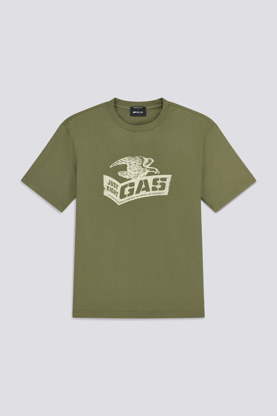 DHARIS "HERITAGE L." 3649 - Men's green regular fit t-shirt - main image